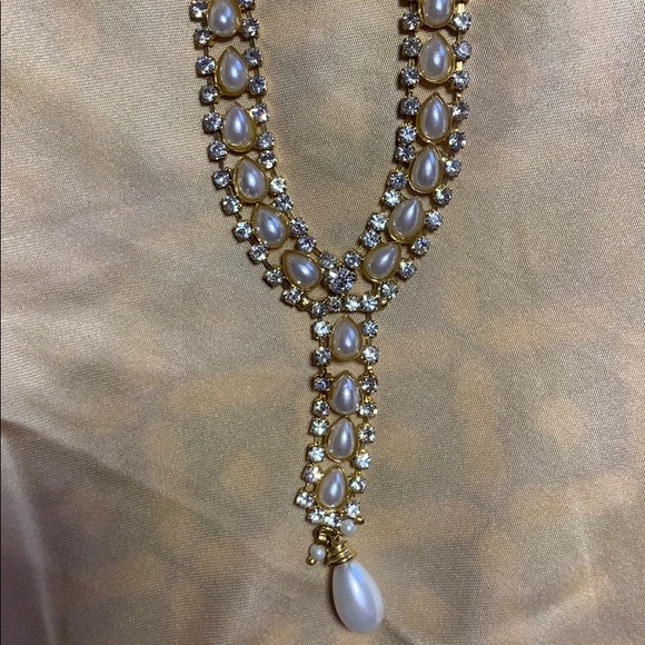 14kt gold filled pearl drop necklace - Picture 5 of 7